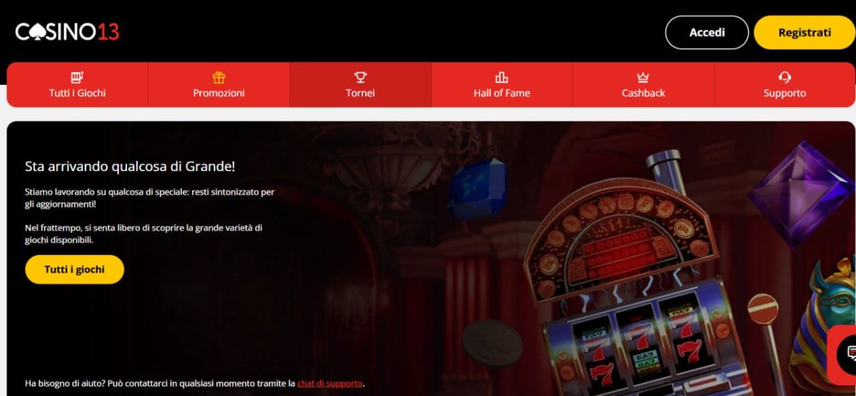 Casino13 - Slot e Bonus Online image 3
